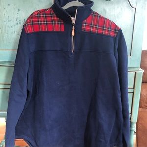 Adorable pullover with a half zip